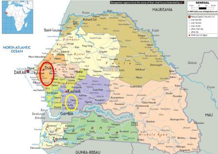 Broederlijk Delen kiest er in Senegal voor om in twee streken te werken: Plateau van Thiès en de Vallei van de Grote Baobolong. Broederlijk Delen steunt meer dan 12.