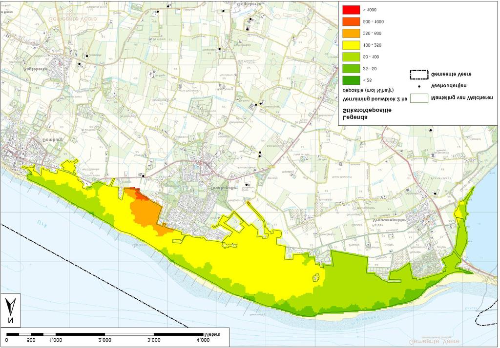 geconcludeerd worden dat er sprake is van een lichte toename van de stikstofdepositie in het Natura 2000-gebied Manteling van Walcheren maar dat dit niet leidt tot negatieve effecten op de gevoelige