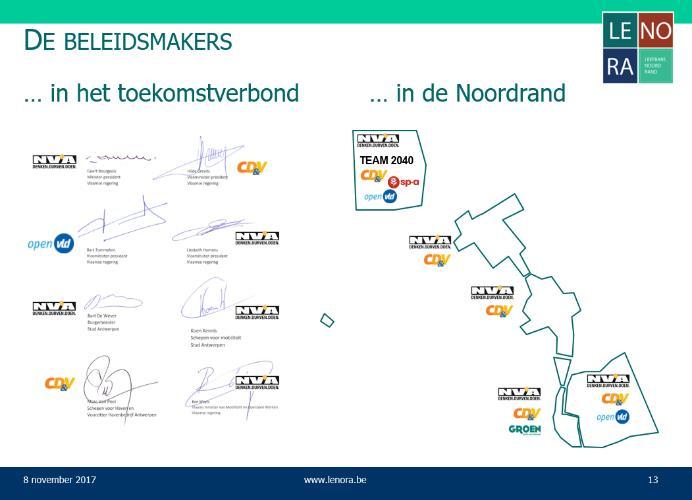 50 Ekeren, wijk Centrum Lenora Politiek Als niet-politiek burgerinitiatief, waarom verwijst u naar politieke partijen en naar de verkiezingen 2018? Hoe rijmt u dit?