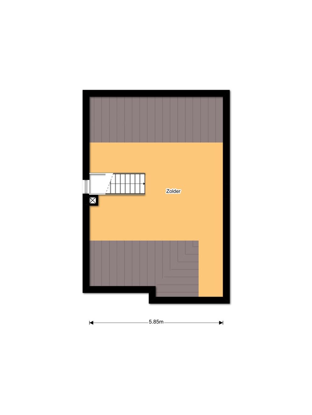 Plattegrond zolder