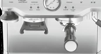 Tijdens het zetten van de koffie kunt u de pomp horen. Nadat de vooringestelde hoeveelheid uit de machine is gekomen, stopt de machine automatisch.