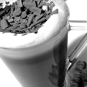 SOORTEN KOFFIE CAFFÈ MOCHA Een glas opgeschuimde melk met een scheutje cacao- of chocoladesiroop en een portie espresso,