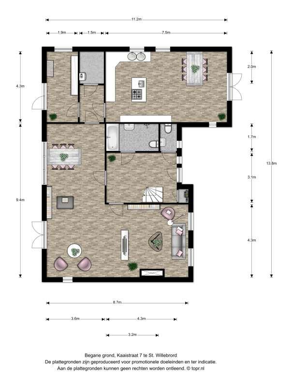 Plattegrond begane