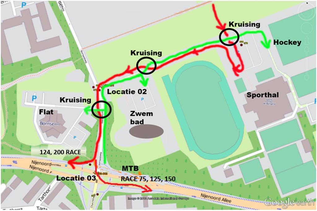 Overzicht locatie 02/03 Inrit USC Bongerd en