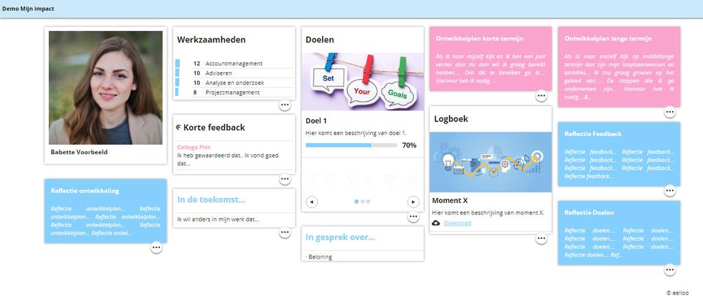 Online presentatie Mijn impact WAT MAAKT HET PROGRAMMA MIJN IMPACT VAN EELLOO UNIEK?