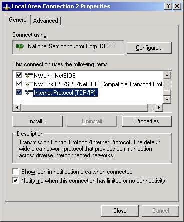3. IP-adres instellingen 3.1. Viper 4 De IP-adres instellingen van de Viper 4 terminal staan standaard ingesteld voor werken in combinatie met een Slingshot Field Hub.