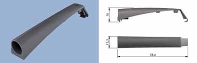 Sloten Behuizing type 57010 020 voor K Push Tech - voor K Push Tech met stift: 37 mm - te gebruiken indien het duwspringslot niet wordt ingeboord - te gebruiken met bevestigingsplaatje Bestelnr.