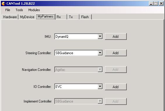 Kies in het tabblad MyPartners bij IO Controller EVC en klik op Add (Figuur 5). 4. Klik op Run Setup Wizard. Selecteer bij Step 1 van de EVC setup wizard het type flipper.
