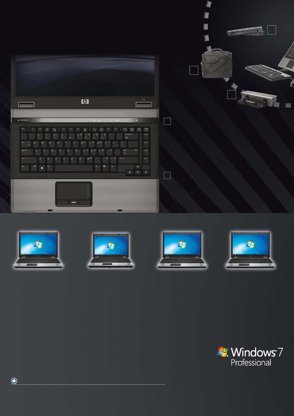 HP Compaq Business Notebook PC s, van de serie (b) en (m): elegant design, innoverende en bedrijfskritische kenmerken.