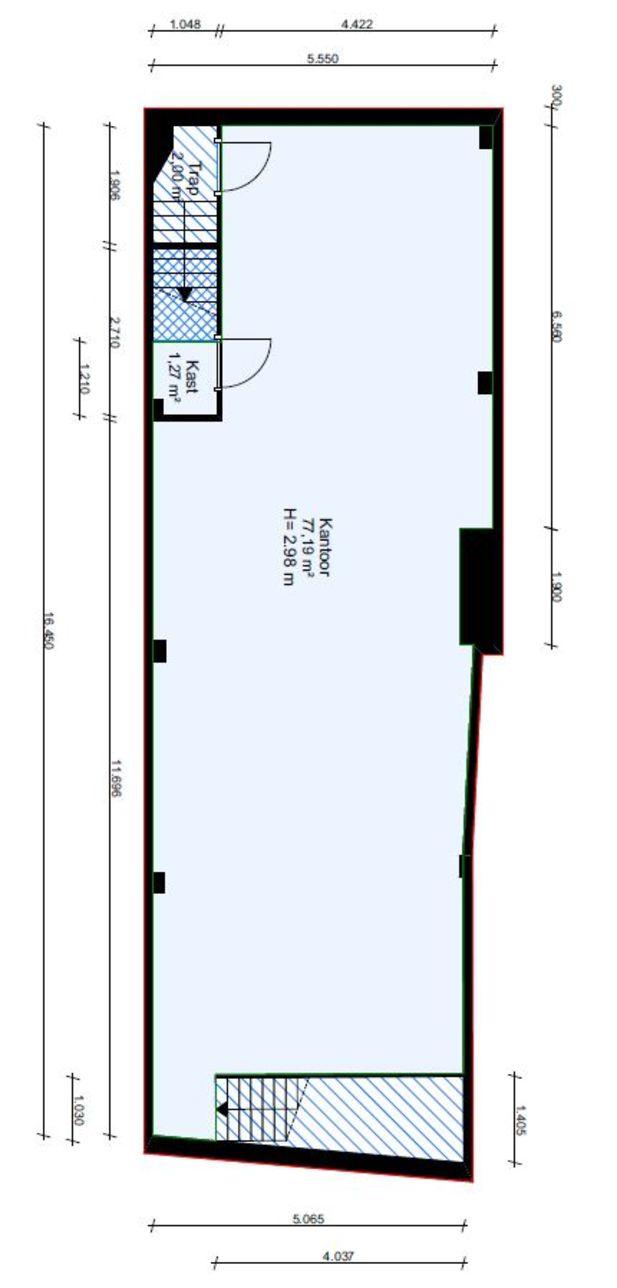 Plattegrond 1e verdieping