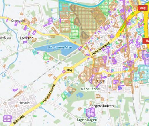 Nader onderzoek en eventuele maatregelen zijn mogelijk noodzakelijk indien hier aanpassing aan de N65 plaatsvindt.