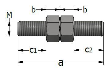 DOORKOPPELSYSTEEM PSK MANNELIJK DEEL Het mannelijke gedeelte van de PSK-koppeling wordt gebruikt om twee ALC-SK-koppelingen met elkaar te verbinden.