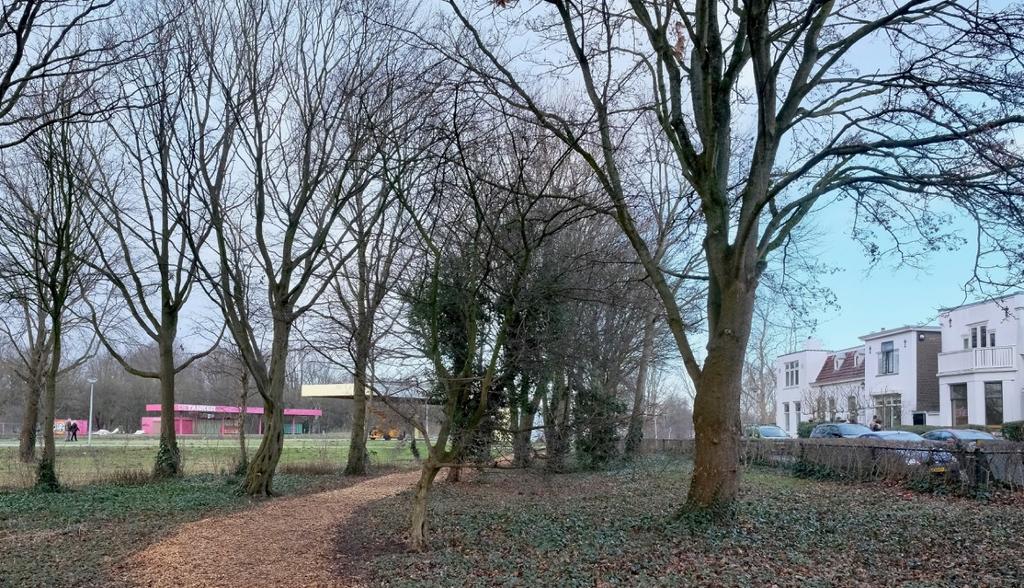 Viaduct Nieuwe Leeuwarderweg Pierenbad Klimbos Zandbak (oude) Leeuwarderweg Adelaarsweg De kapvergunning voor 21 bomen die is bekendgemaakt met het adres Adelaarsweg 1 (dat is dus bij de IJtunnel)