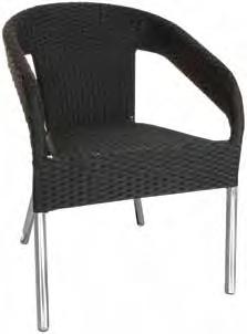 HOTEL MEUBILAIR Aantrekkelijke, eenvoudig te reinigen rotanstijl stoelen met een hoge rug voor een eigen look en praktisch comfort.
