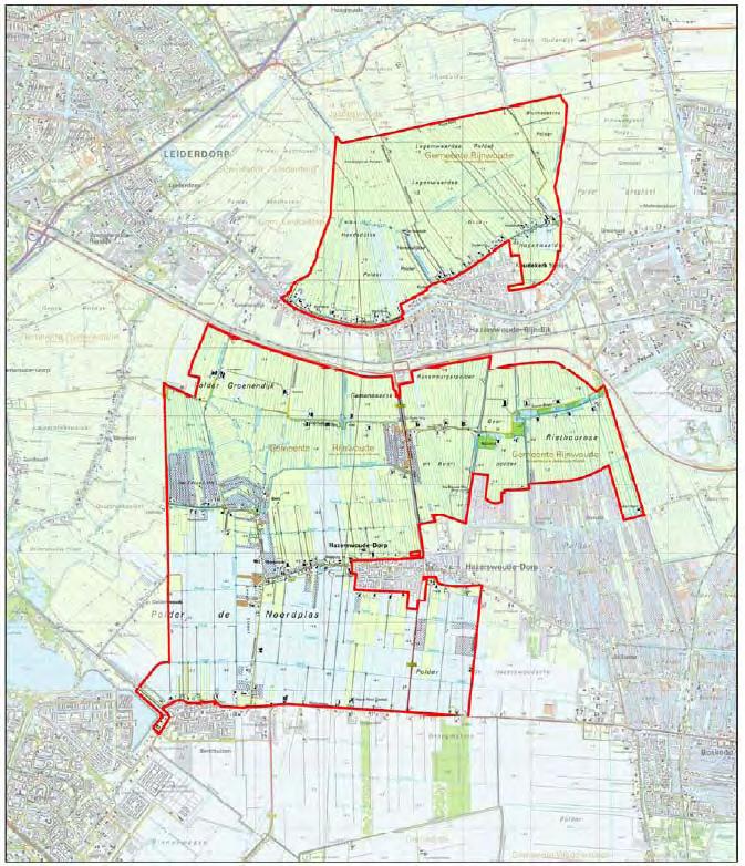 2. Het bestemmingsplan 15 2.1. Het plangebied Het plangebied omvat nagenoeg het gehele buitengebied van de voormalige gemeente Rijnwoude.