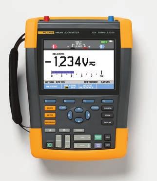 Plus alle standaardfuncties van het ScopeMeter-testinstrument, inclusief TrendPlot, Connect-and-View -triggering en