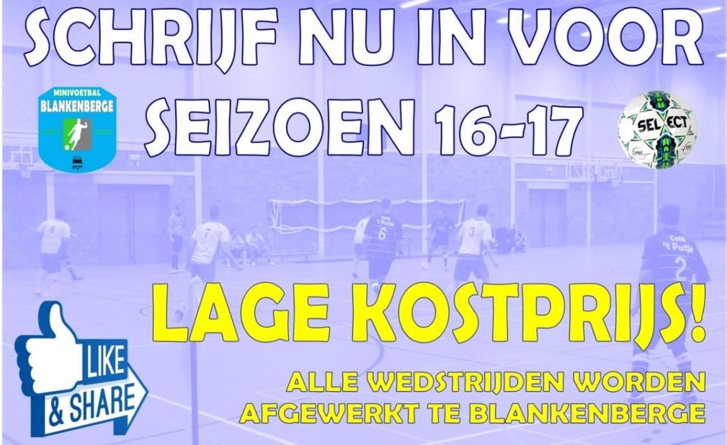 Ouden Toren 18 1 17 0 58 170 3 BEKER HALVE FINALES B4 ½ SPD Maa 14/03/16 20u 1e A: Mvc Senior Pizza - 2e B: Mvc Sunbeach II 5-3 B4 ½ SPD Maa 14/03/16 21u