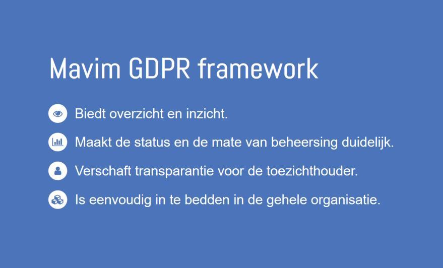 control blijven Het AVG Framework