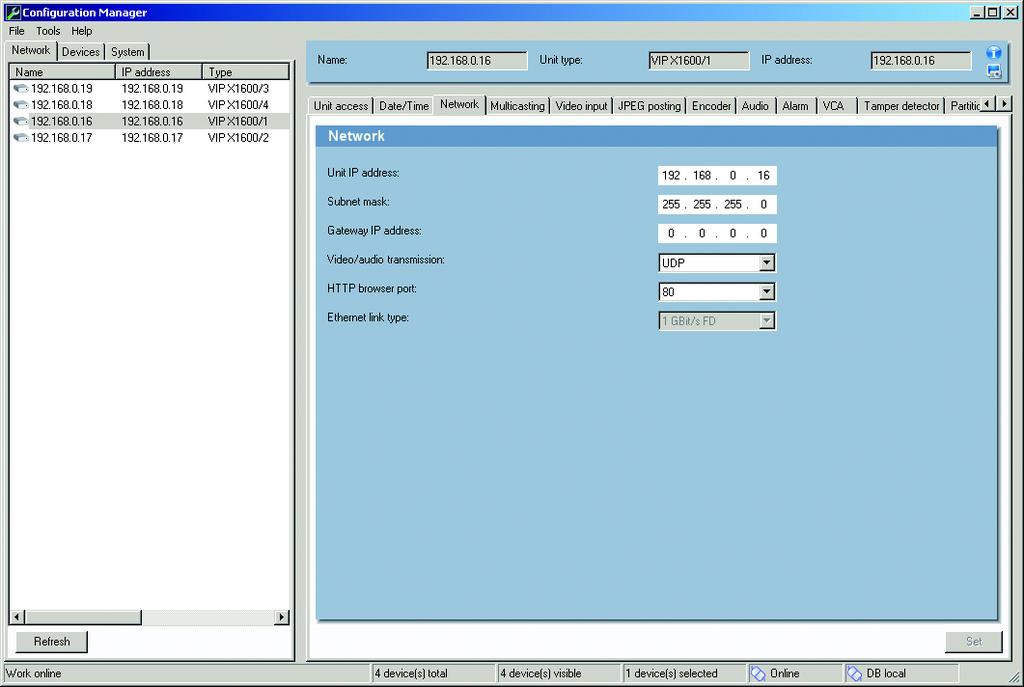 NL 10 Beknopte installatiehandleiding VIP X1600-module 7. Een IP-adres toewijzen Hebt u het programma Configuration Manager nog niet geïnstalleerd, doe dit dan alsnog.