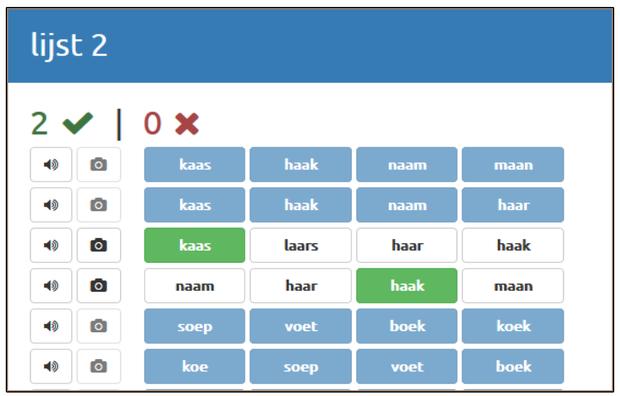 Luister en kies het woord In de ontwikkeling van het lezen kan een fase voorkomen waarin de leerder afgaat op bepaalde opvallende kenmerken van het woord.