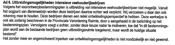 Ten aanzien van de reactie van de reclamant over de maatvoering van 25 m en 50 m kan het volgende worden aangegeven.