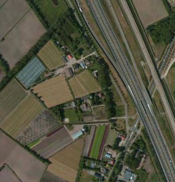 Snelweg A16 HSL Provinciale weg Breda - Zundert Begin lintbebouwing buurtschap Effen Figuur 1: omgeving Nieuwe situatie.