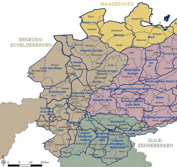 4. Hydrografische context 4.1. Waterbeleid 2 Het plangebied situeert zich in het Beneden Scheldebekken en in het deelbekken van het Beneden Schijn.