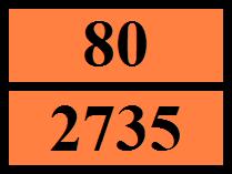 Transportcategorie (ADR) : 3 Gevaarnummer (Kemler-nr.) : 80 Oranje identificatiebord : Code tunnelbeperking (ADR) : E 14.6.2.
