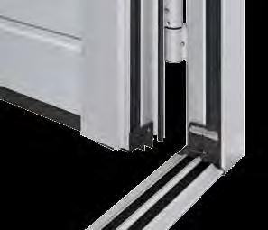 ZIJDEUREN Garagezijdeuren NT60 De deuren worden inbouwklaar geleverd met profielcilinder-insteekslot, krukgarnituur met ronde handgreep en