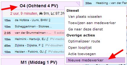 Medewerker als dienst toevoegen (in het roosterscherm) Het kan zijn dat er extra hulp nodig is om de zorg binnen een team aan de cliënten te leveren.