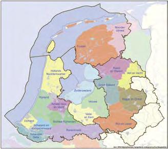 STROOMGEBIEDBEHEERPLAN RIJNDELTA Figuur 9-1b Geografisch ambtsgebied waterschappen in het Nederlandse deel van het stroomgebieddistrict van de Rijn Voor elke categorie is hieronder vermeld welke