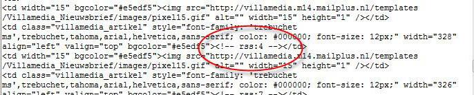 Voorbeeld HTML code in de nieuwsbrief: 4. Open het MailPlus-account.