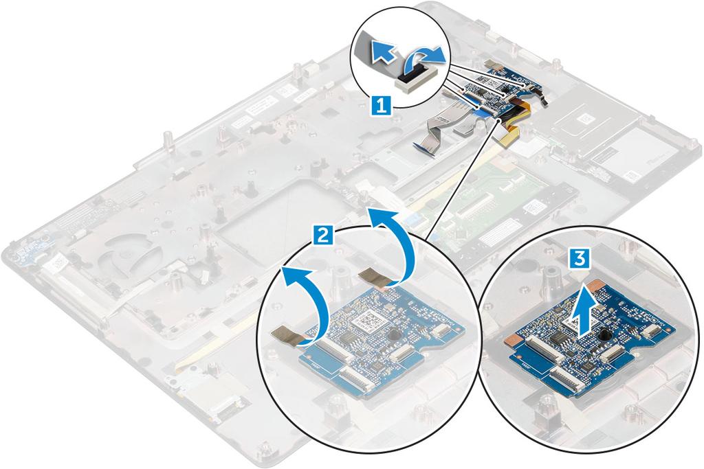 De USB-kaart plaatsen 1 Plaats de USB-kaart in de computer. 2 Bevestig de tape waarmee de USB-kaart aan de computer wordt bevestigd. 3 Sluit de kabel van de USB-kaart aan.