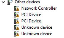 RealTek PCI-E-kaartlezerstuurprogramma's Controleer of de RealTek PCI-E-kaartlezerstuurprogramma's al op de laptop zijn geïnstalleerd. Tabel 7.