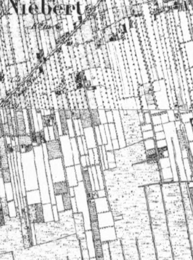 Figuur 9-2 Historische situatie rond 1850 (links) en 1930 (rechts) 9.