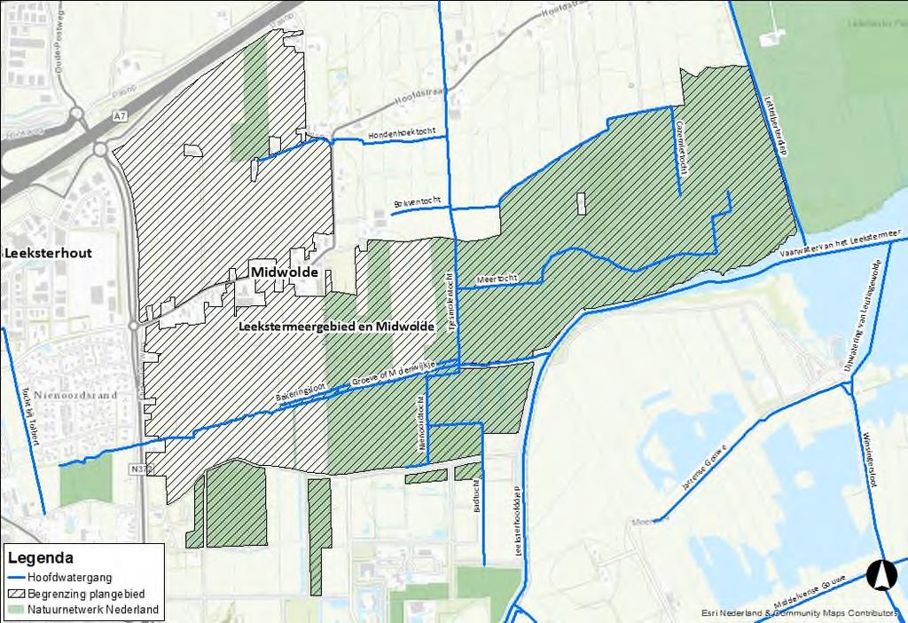 7 Leekstermeergebied en Midwolde 7.1 Historie Het plangebied Leekstermeer en Midwolde is gelegen in de provincie Groningen tussen Tolbert/Leek en het Leekstermeer.