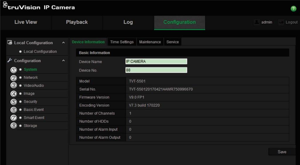 Cameraconfiguratie In dit hoofdstuk wordt uitgelegd hoe u de camera's via een webbrowser kunt configureren.