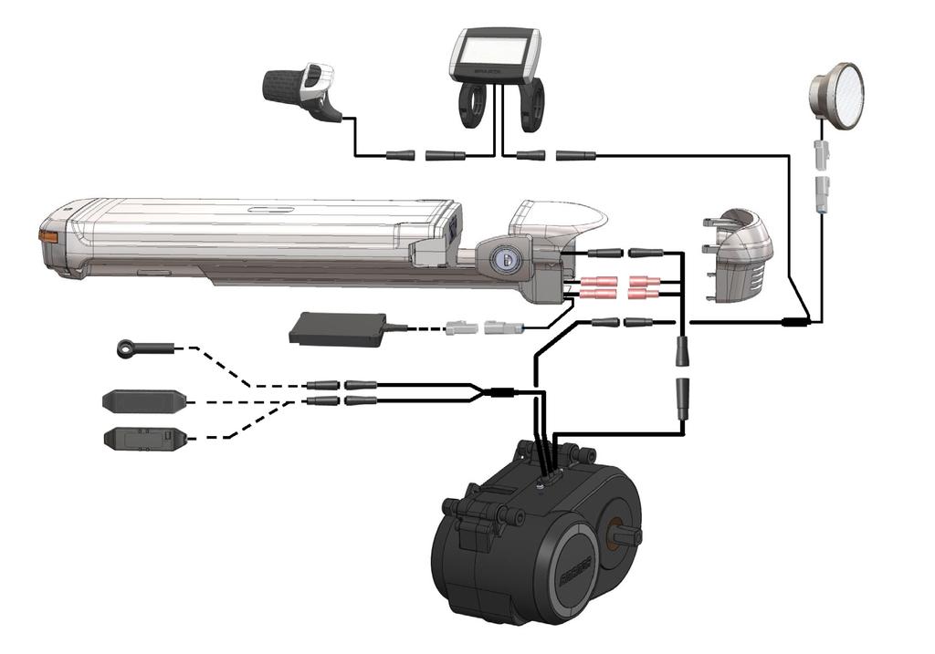 2.3 Aansluitschema* 1 2 3 *systeem kan bestaan uit 3 configuraties: 1. wheelsensor 2.