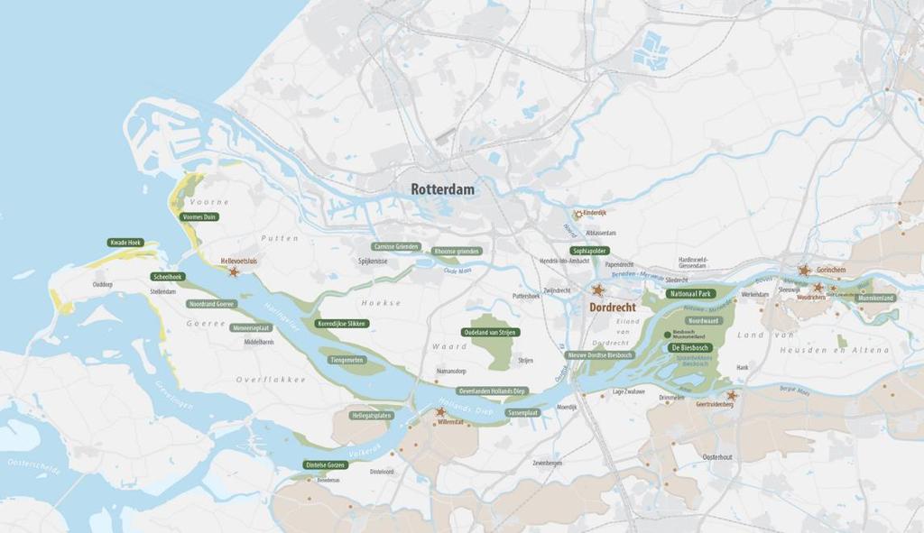 GEOGRAFISCHE LIGGING NLDELTA Op onderstaande kaart is het (voorlopige) werkingsgebied NLDelta aangegeven.