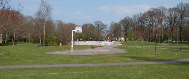 Toevoegingen in het park als geheel, hier de skatebaan bij het Winkelpad als voorbeeld.