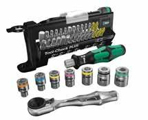 easy-toolfinder : kleurcodering op grootte 28 bits, 7 doppen en 1 dopadapter Krachtige 1/4 ratel, bits-handhouder en bithouder MOMENTSLEUTEL CLICK-TORQUE A6 SET 14 9,- 127999 20-DELIG Eenvoudige