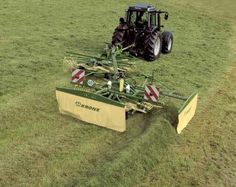 Dubbel zwadafleg Een dubbel zwad van 12,4 m In de stand voor een enkel zwad