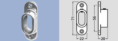 Buishouder type 1175 020981 aluminium 22 mm 20 mm 71 mm 25 020379 zwart poederlak (RAL 9005) 22 mm 20 mm 71 mm 25 Buishouders type 1190 en 1192 Bestelnr.