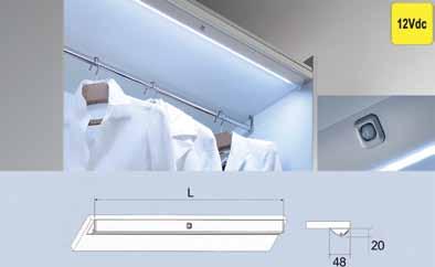 Dressings Verlichting voor s Verlichting voor s Verlichting voor s Led verlichting Led opbouwarmatuur type Perth + voeding - met voeding + connector - met infrarood sensor - met aansluitsnoer van 300