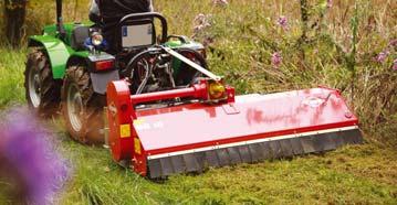 BE 14 16 18 20 UITERST GESCHIKT VOOR HET PROFESSIONEEL ONDERHOUD VAN PARKEN EN TUINEN De BE-versnipperaars zijn geschikt voor het onderhoud van parken en openbaar groen.