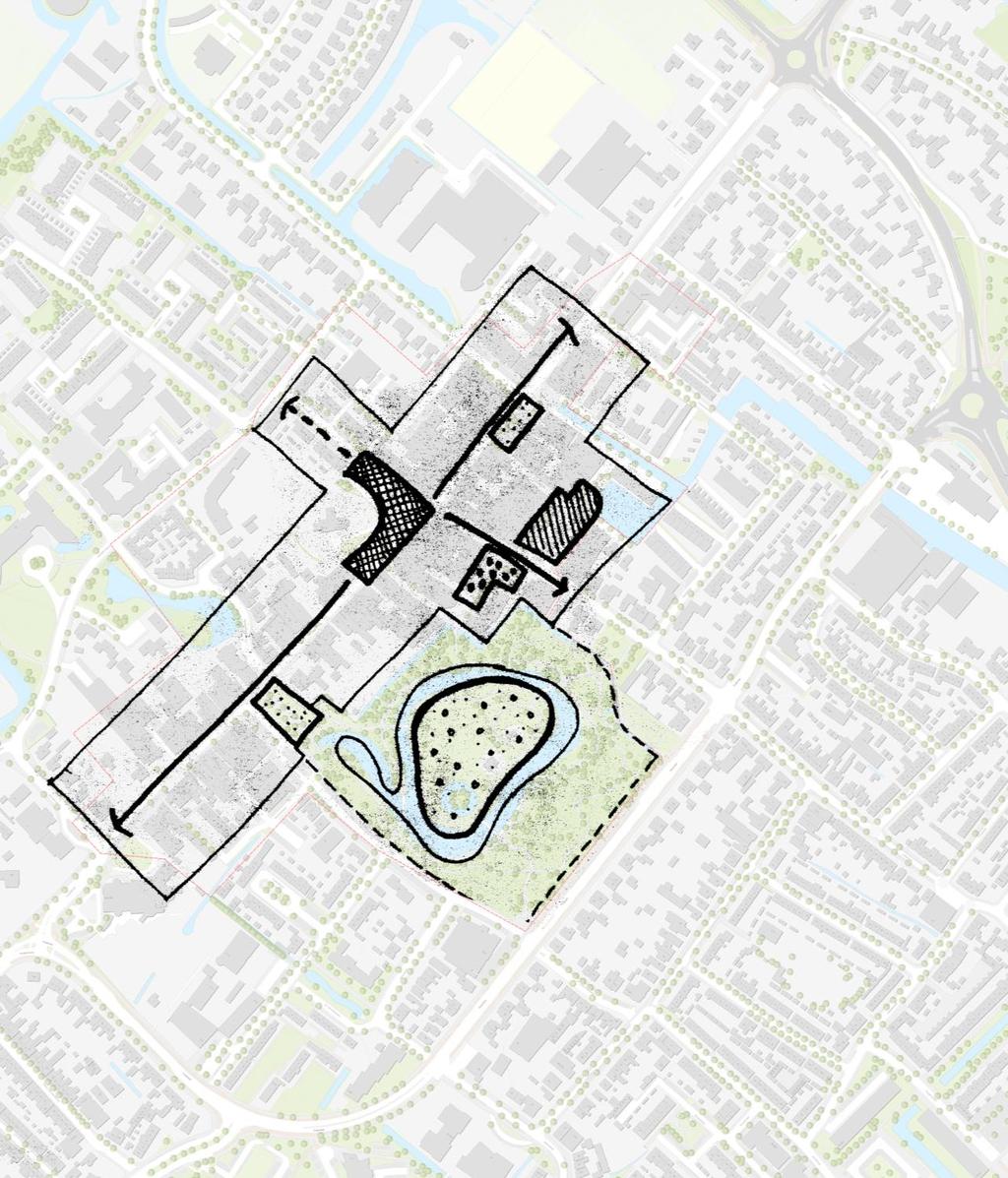 Thematiek en opgaven > Andere plekken Meerdere plekken en pleinen binnen centrum Onderlinge samenhang in gebruik en betekenis?