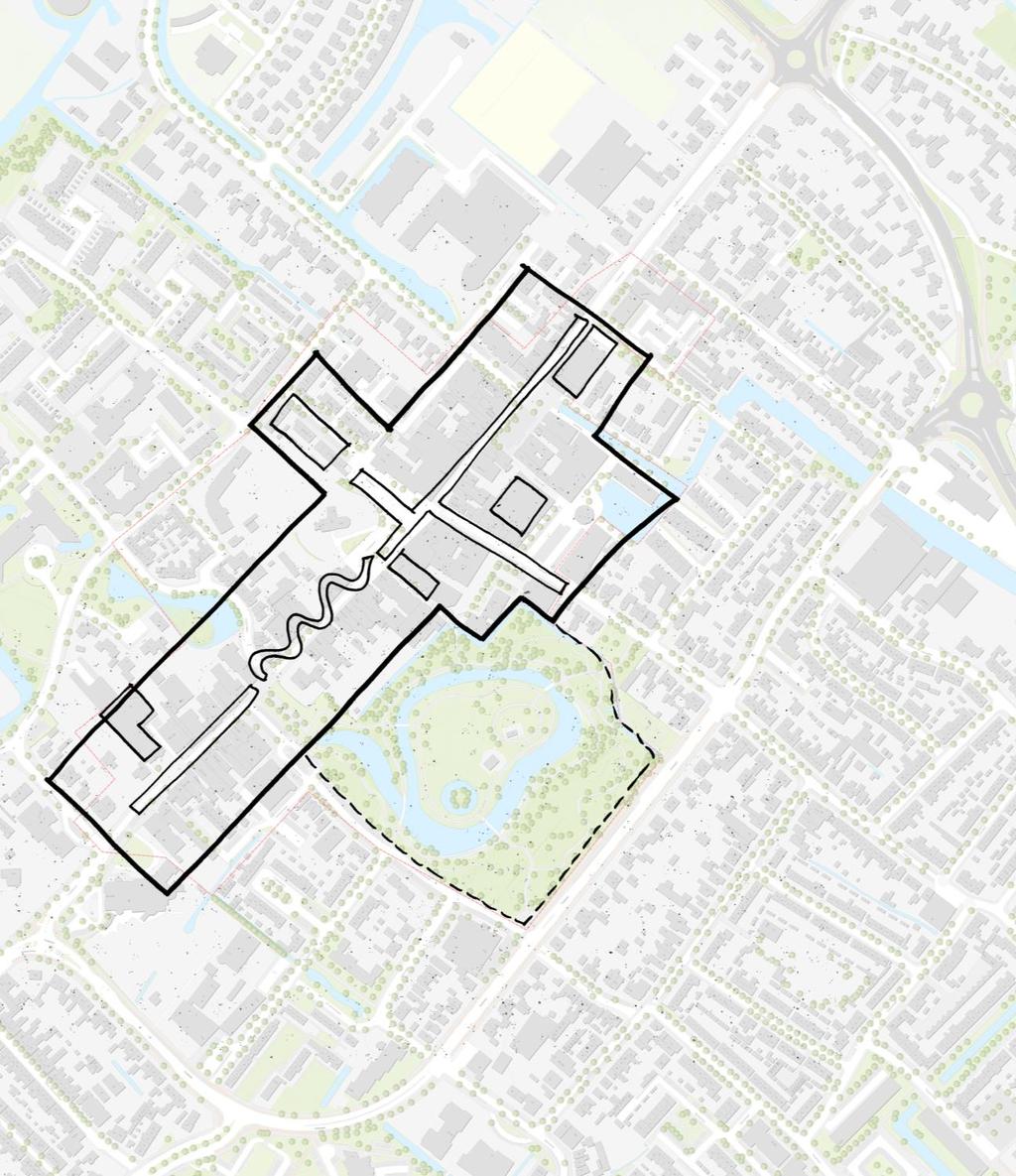 Thematiek en opgaven > Centrumgebied Versterking omvang noordelijk deel centrum Aandacht voor de koppeling tussen noord en