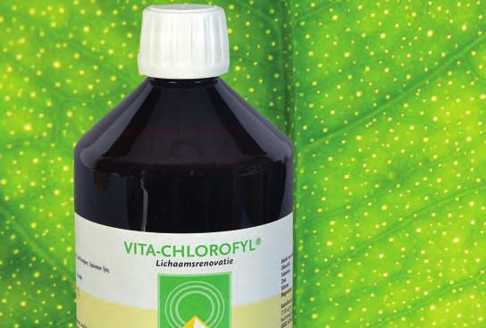 Bewustzijnsniveau Vita-Chlorofyl Vita-Chlorofyl is een chlorofylcompositie op basis van Alfalfakwaliteit.