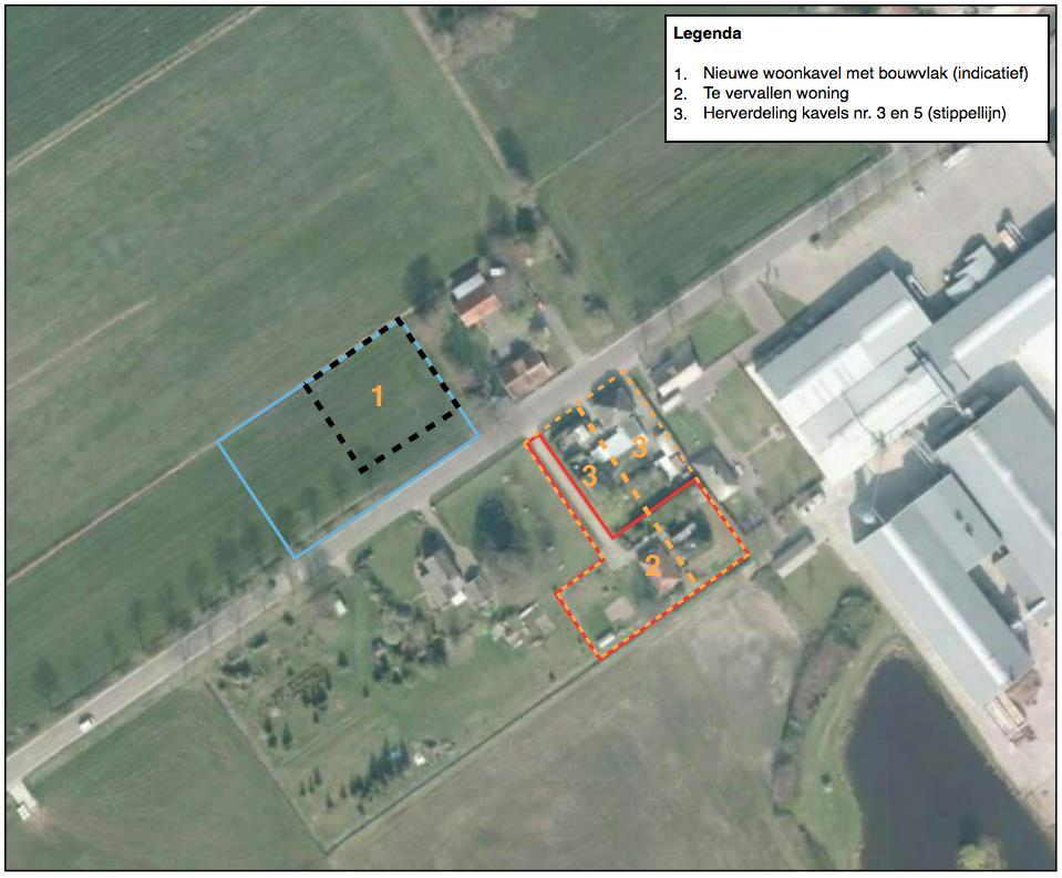 3.2 Woningverplaatsing (nr. 11/13) en vergroting bestaande woonpercelen (nr. 3/5) Op dit moment vormt het perceel Daarlerweg 11-13 de grootste belemmering voor uitbreiding van de bedrijfslocatie.