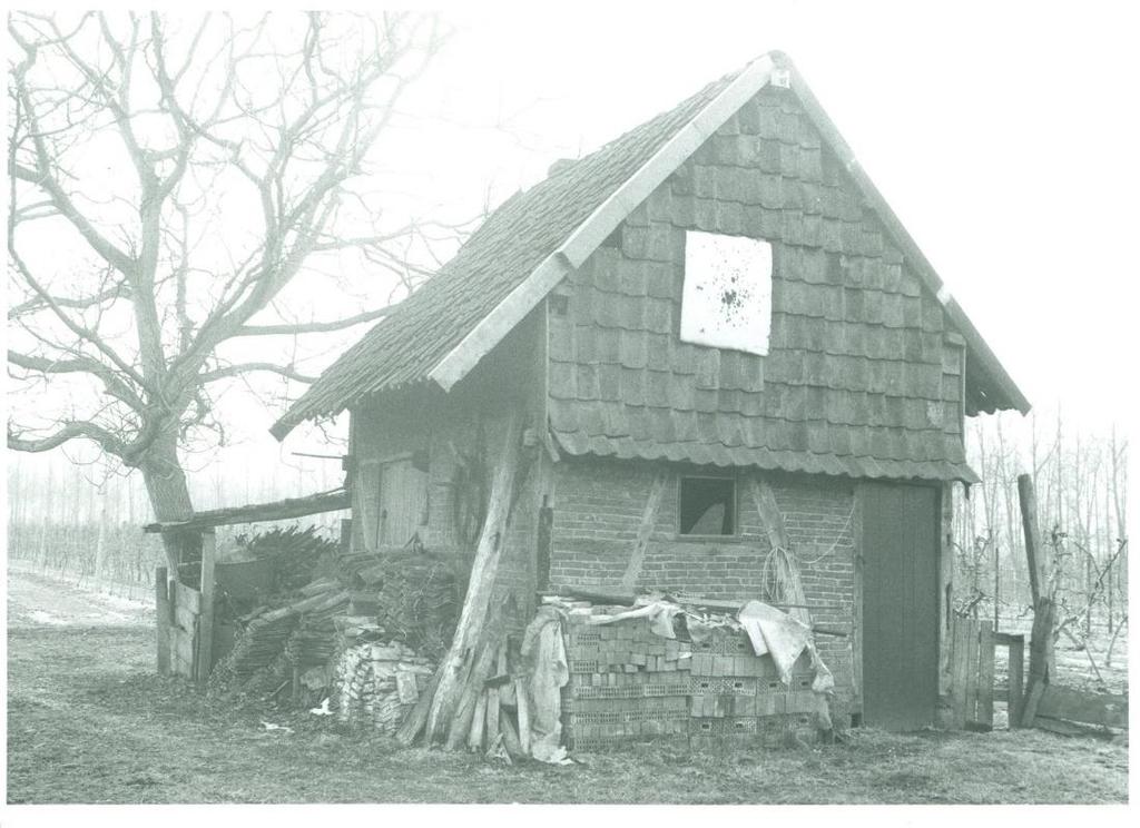 Fig. 15: het bakhuis en de notenboom ten